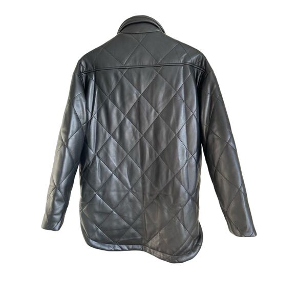 APPARIS Stevie Quilted Faux Leather Shirt Jacket XS NWT - Picture 11 of 14
